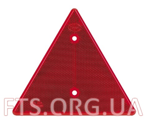 Светоотражатель треугольник красный большой